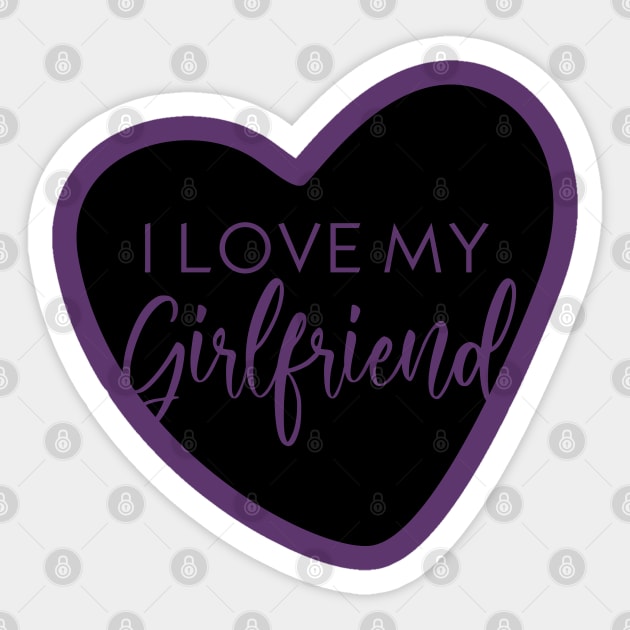 I love my boyfriend Sticker by Inspire Creativity